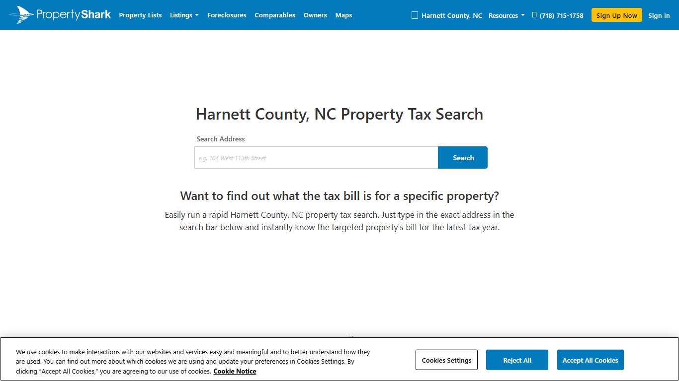 NC Property Tax Search | PropertyShark