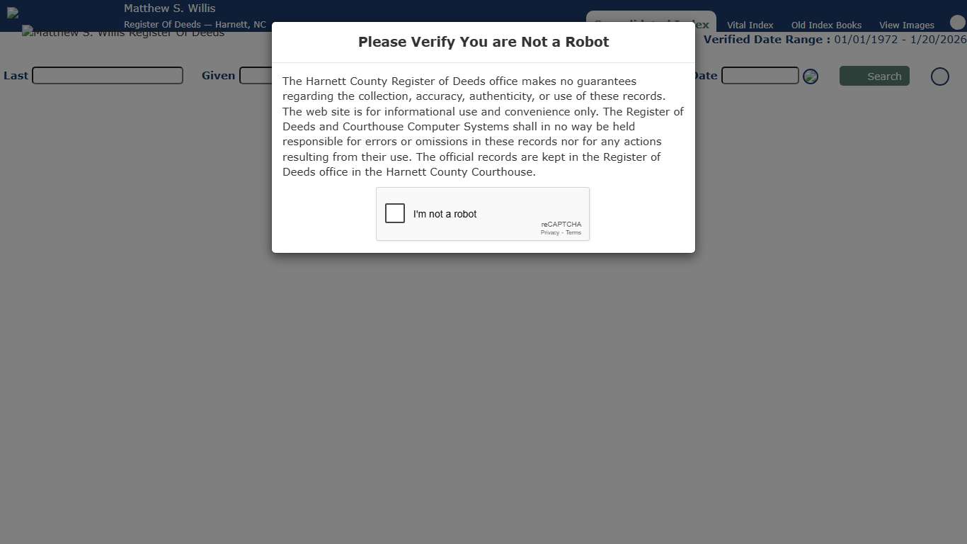 Register Of Deeds | Harnett County, NC